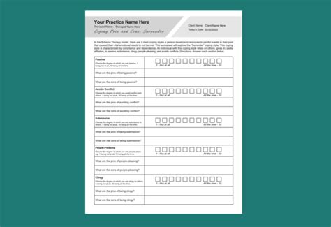 Mindfulness and Schema Therapy | PDF - Worksheets Library