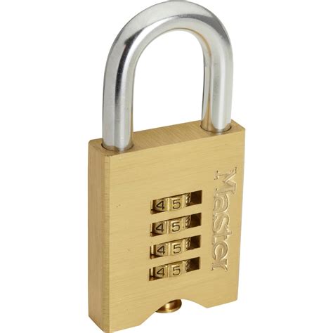 Cadenas à combinaison MASTERLOCK laiton l 50 mm Leroy Merlin