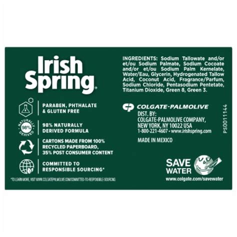 Irish Spring Original Scent Deodorant Bar Soap 6 Ct 3 7 Oz Kroger