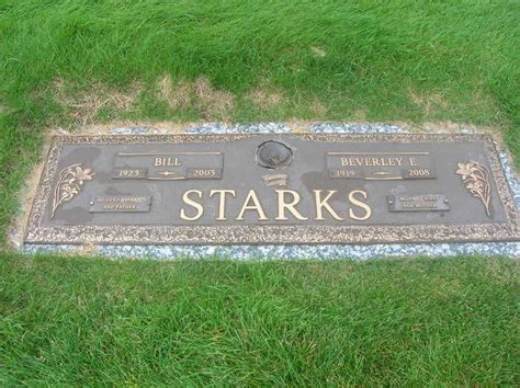 Bill Starks 1923 2003 Grave Memorials Bills Memories