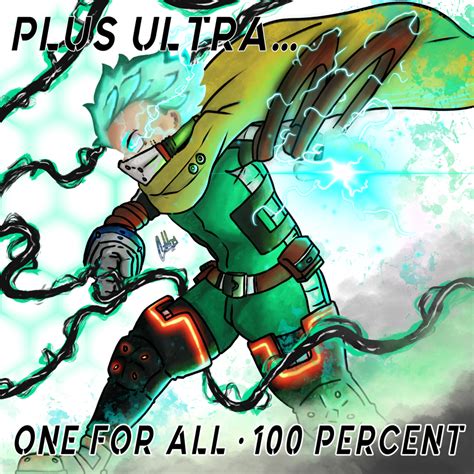 Deku One For All 100 Percent Zuranime Illustrations Art Street