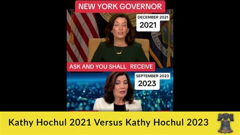 Kathy Hochul 2021 Versus Kathy Hochul 2023