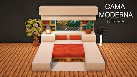 Como Hacer Una Cama Moderna En Minecraft Tutorial Youtube