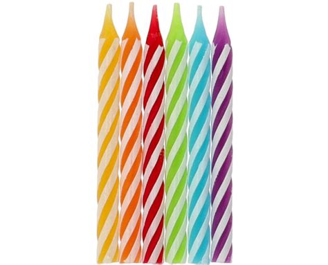 Kaarsjes Rainbow Twist 6cm 10 Stuks Partywinkel