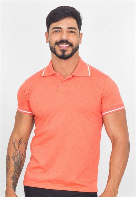 Camisa Gola Polo Masculina Algodão Básica Punho Lisa Compre Agora