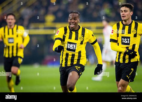 Dortmund Germany Nd Jan Goal Celebration Jamie Bynoe