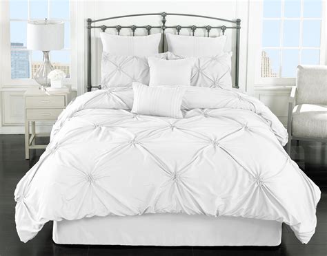 Riverbrook Home Lorraine Tufted White 8pc King Comforter Set