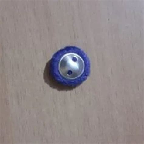 Polyester Cover Round Blue Garment Buttons For Garments Packaging