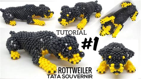 How To Bead Rottweiler 5 Part 1 Kerajinan Manik Manik Mote DIY