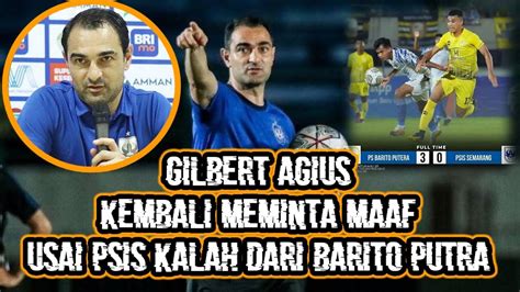 Gilbert Agius Kembali Meminta Maaf Atas Kekalahan Psis Semarang Atas