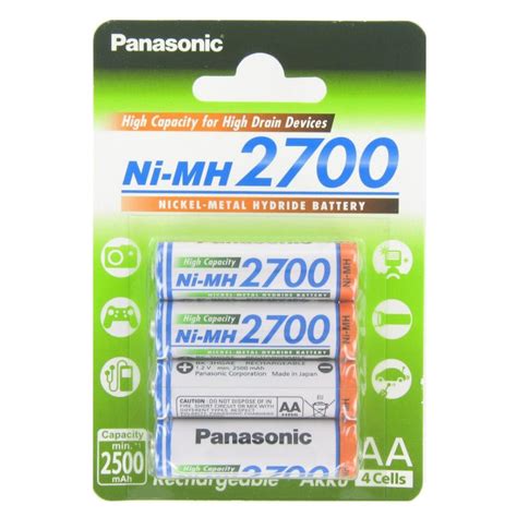 Panasonic Mignon Batterie 2700mah Hr 3u Bk 3hgae 4be Blister 4er