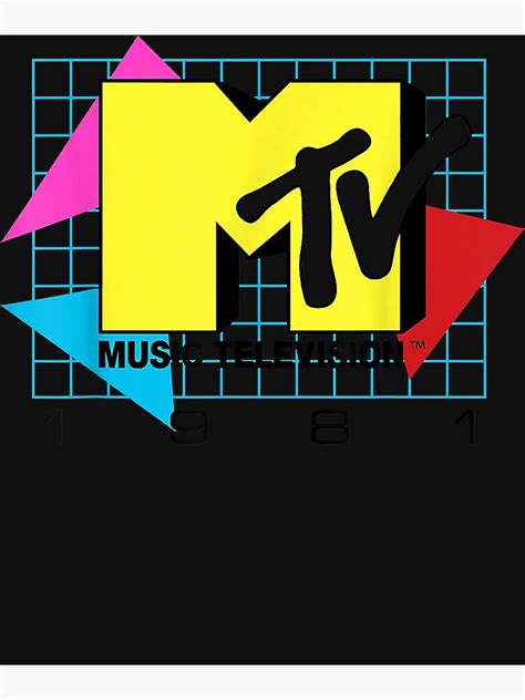 Mtv Music Television Logo Poster For Sale By Kirkyang Redbubble