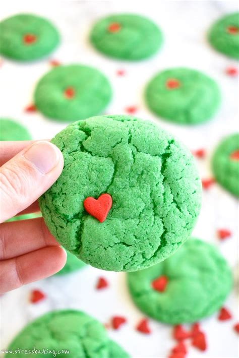 Grinch Crinkle Cookies | Recipe | Crinkle cookies, Grinch cookies ...