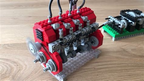 Lego Technic Pushrod Engine Ohv Cylinder Inline Youtube