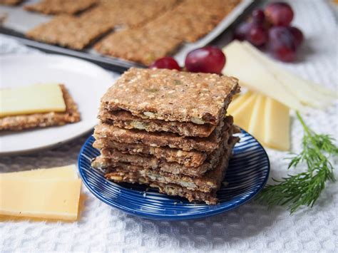 Swedish Crispbread Rye Seed Crackers Caroline S Cooking