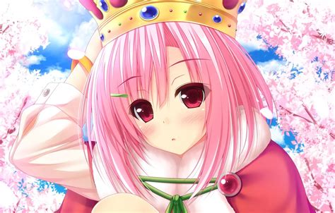 Обои Girl Anime Crown Queen Japanese Bishojo Sakura Quest