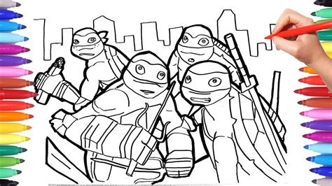 Teenage Muntant Ninja Turtles Coloring Pages