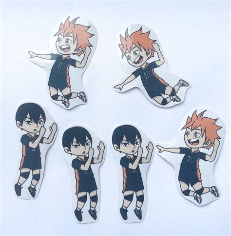 Haikyuu Sticker Pack Haikyuu Stickers Haikyuu Stationary Etsy