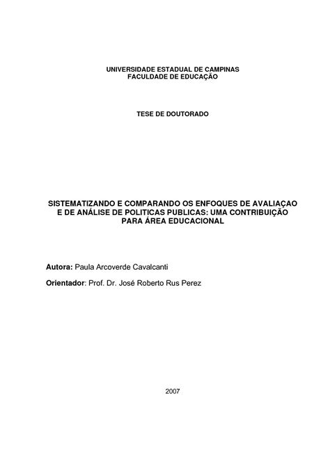 Calaméo Sistematizando E Comparando Os Enfoques De Avaliação E De