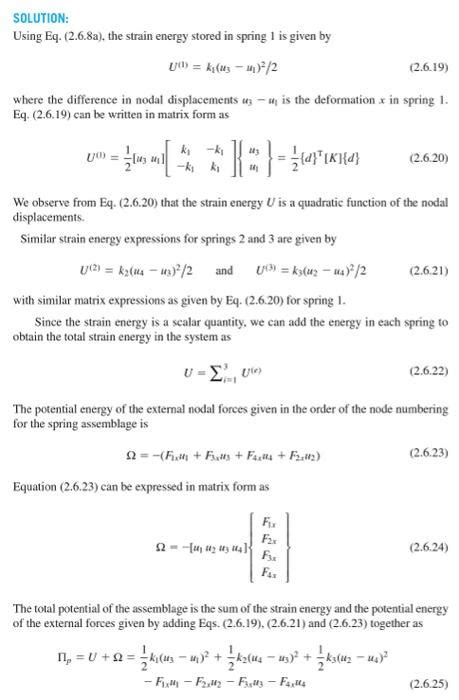 Solved Figure P2 15Obtain The Total Potential Energy Of The Chegg