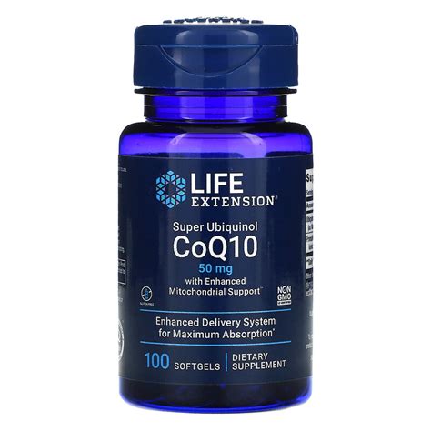 Life Extension Super Ubiquinol Coq With Enhanced Mitochondrial