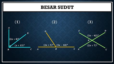 Cara Menentukan Besar Sudut Pada Sudut Berpenyiku Berpelurus Dan