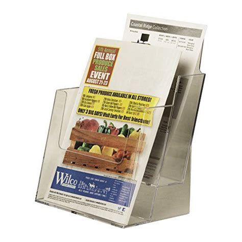 Clear Ad LHF S112 Acrylic 2 Tier Brochure Holder Brochure Holders