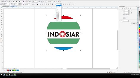 Cara Membuat Logo Indosiar Di Coreldraw X Youtube