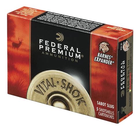 Federal Premium Vital Shok Trophy Copper Sabot Slugs 12ga 2 34 300gr