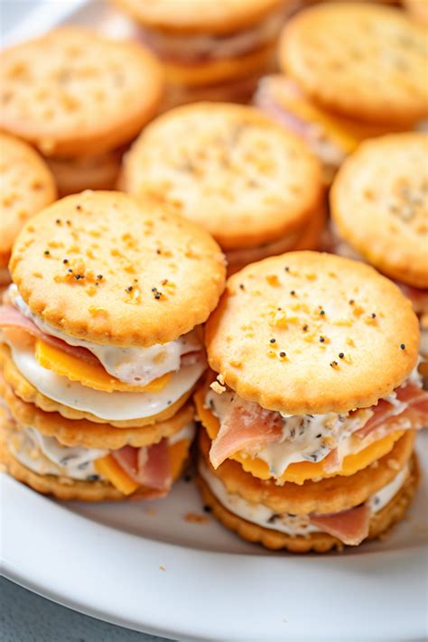 Ritz Cracker Party Sandwiches