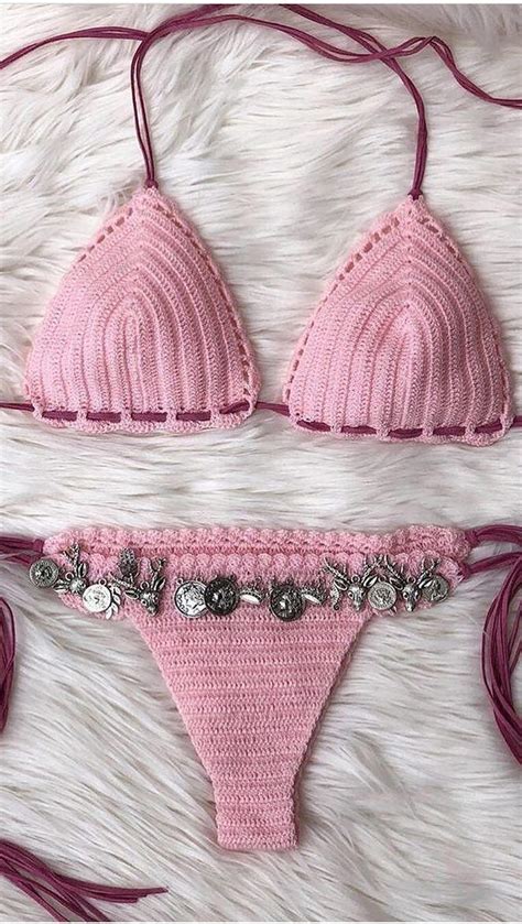 Este Es El Bikini De Ganchillo M S Vistoso Y Hermoso Moda Mujer