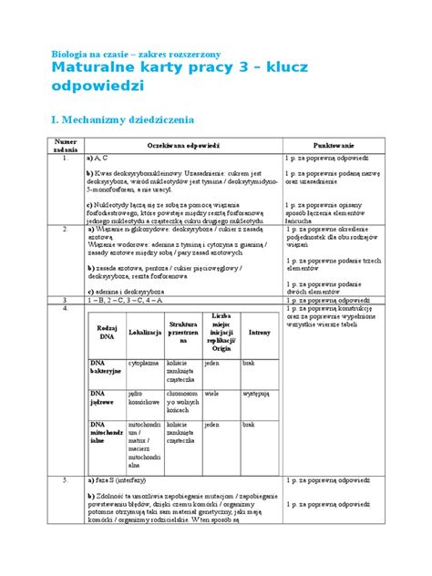 Maturalne Karty Pracy Klucz Doc