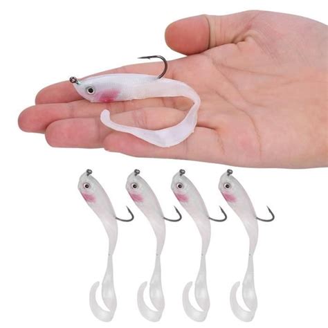 5 pcs leurres de poisson artificiel faux appât leurres souples matériel