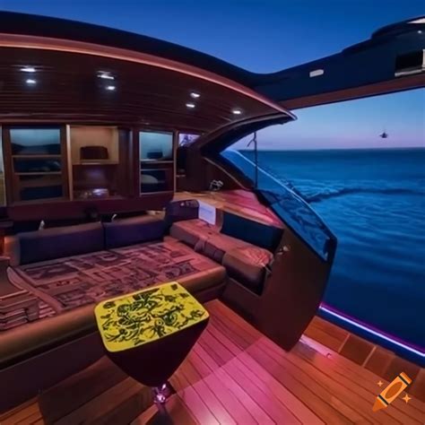 Luxury Motor Yacht Interior Design Modern And High Quality On Craiyon