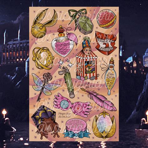 Harry Potter Flash Sheet Lit Ink 2023 Exclusive Spicy Girl Art