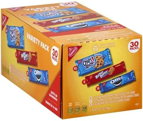 Nabisco Variety Pack Cookies - 30 ea, Nutrition Information | Innit