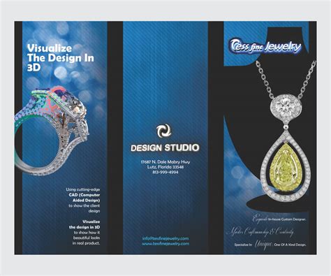 Elegant Professional Jewelry Brochure Design For A Company By Cut And