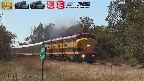 K Fps Railfanning South Texas Feat Kcs Holiday Express Youtube