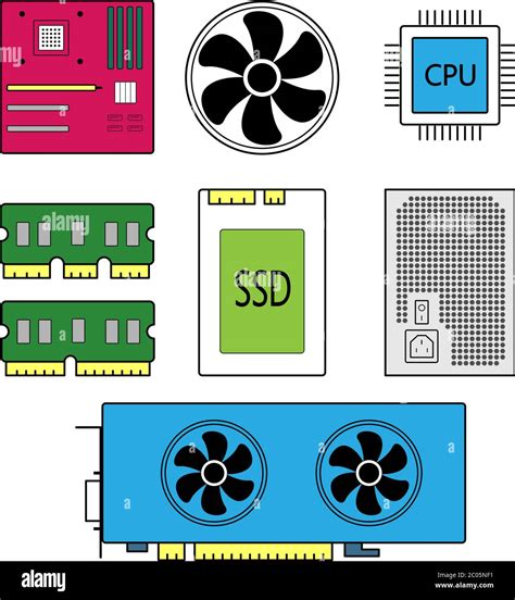 Component Parts For A Personal Computer Main Parts For A Computer