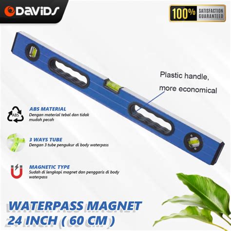 Waterpass Waterpas Magnet 60cm Aluminium Tukang Penggaris Tebal CPT