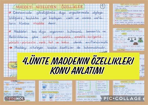 Fen Bilimleri 4 Ünite Maddenin Eduhol Ders Videoları İzle Online