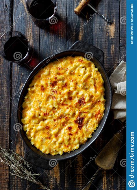 American Dish Mac and Cheese. National Cuisine Stock Photo - Image of ...