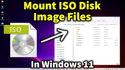 How To Mount Iso Disk Image Files In Windows 11 Pc Or Laptop Youtube