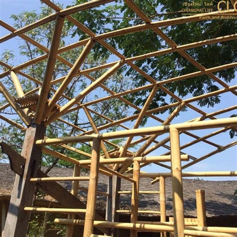 Bamboo Space Frame Playground Bamboo Earth Architecture Space Frame