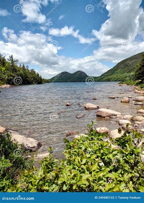 Jordan Pond Acadia National Park Maine Stock Photo Image Of Pond