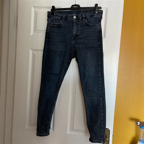 Topshop Womens Navy Jeans Depop