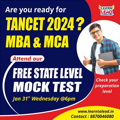 TANCET 2024 MOCK TEST MBA MCA LEARN TO LEAD ACADEMY