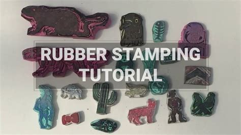 Printmaking At Home Rubber Stamping Tutorial Youtube