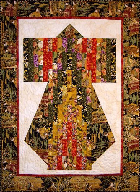 Bargello Kimono Quilt In Bargello Quilt Patterns Quilts