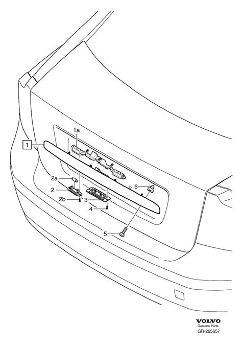 Volvo XC60 Rubber Button Boot Lid Handle Tailgate Locking System